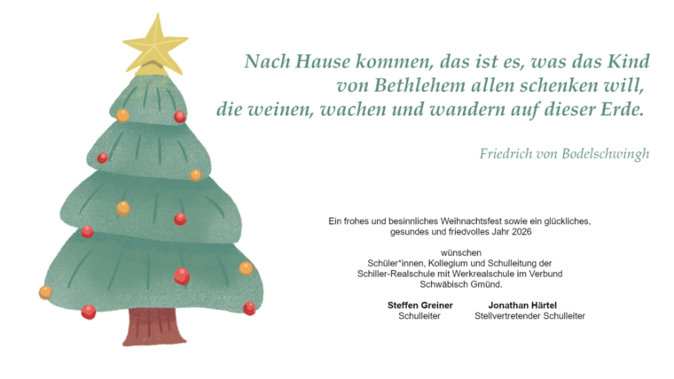 Wir wünschen frohe Weihnachten!